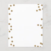 Budget Gold Glitter Confetti Weddenschap (Achterkant)