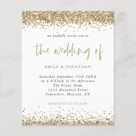 Budget Gold Glitter Confetti Weddenschap