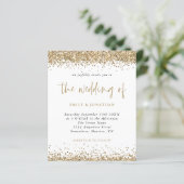 Budget Gold Glitter Confetti Weddenschap (Staand voorkant)
