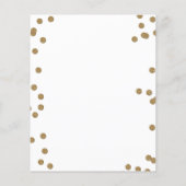 Budget Gold Glitter Confetti Weddenschap (Achterkant)