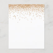 Budget Gold Glitter Confetti Wedding RSVP (Achterkant)