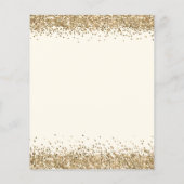 Budget Gold Glitter Cream Verloving Hartelijk dank (Achterkant)