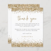 Budget Gold Glitter Dertigste verjaardag Hartelijk (Voorkant / Achterkant)