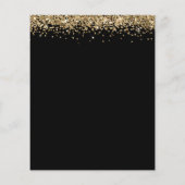 Budget Gold Glitter Elke zondag wordt uitgenodigd  (Achterkant)