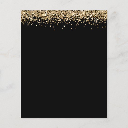 Budget Gold Glitter Elke zondag wordt uitgenodigd  (Achterkant)