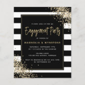 BUDGET Gold Glitter Engagement Party (Voorkant)