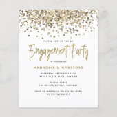 BUDGET Gold Glitter Engagement Party (Voorkant)