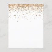 Budget Gold Glitter Engagement Party nodigt uit (Achterkant)