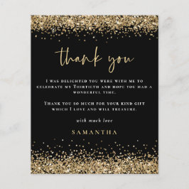 Budget Gold Glitter Foto Dertigste Black Thankyou