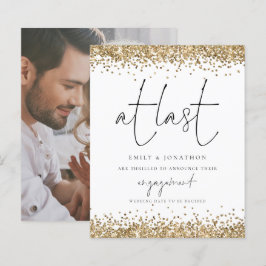 Budget Gold Glitter foto op laatste Verloving