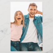 Budget Gold Glitter Foto Verloving Hartelijk dank (Achterkant)