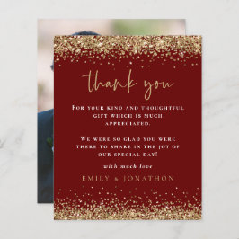 Budget Gold Glitter Foto Weddenschap Burgundy Beda