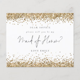 Budget Gold Glitter-gelimiteerd verzoek van honora