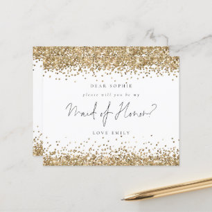 Budget Gold Glitter-gelimiteerd verzoek van honora