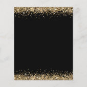 Budget Gold Glitter Girl Boy Baby shower Black (Achterkant)