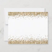 Budget Gold Glitter-grenzen Gelukkig nieuwjaar Kaa (Achterkant)