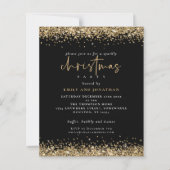 Budget Gold Glitter-kerstfeestfeest - zwarte uitno (Voorkant)