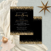 Budget Gold Glitter-kerstfeestfeest - zwarte uitno