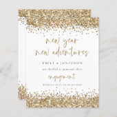 Budget Gold Glitter New Adventures Verloving (Voorkant / Achterkant)