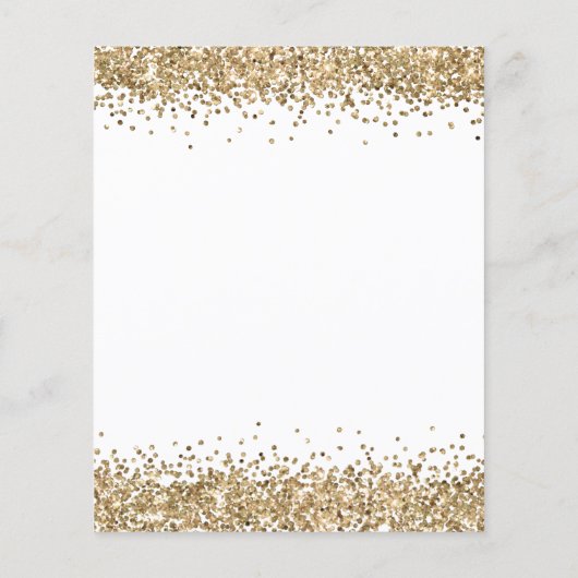 Budget Gold Glitter New Adventures Verloving (Achterkant)