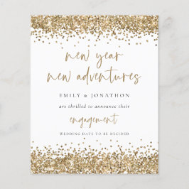 Budget Gold Glitter New Adventures Verloving