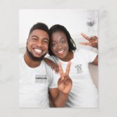 Budget Gold Glitter Photo Verloving Black Bedankt (Achterkant)