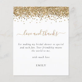 Budget Gold Glitter Photo Vrijgezellenfeest Bedank