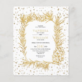 BUDGET Gold glitter pine bruiloft uitvinding (Voorkant)