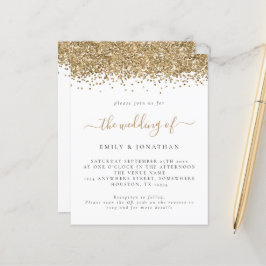 Budget Gold Glitter QR code Weddenschap