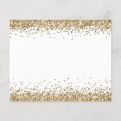 Budget Gold Glitter Script Bridesmaid Verzoek (Achterkant)