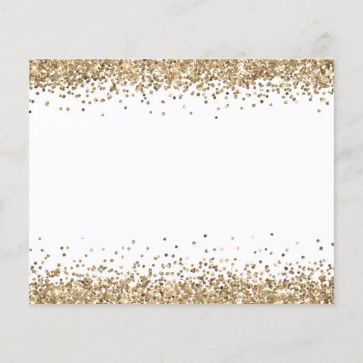 Budget Gold Glitter Script Bridesmaid Verzoek (Achterkant)
