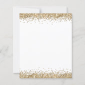 Budget Gold Glitter Script-kerstparty uitnodigen (Achterkant)