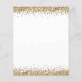 Budget Gold Glitter Script-kerstparty uitnodigen (Achterkant)