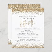 Budget Gold Glitter Vestigste Partij (Voorkant / Achterkant)