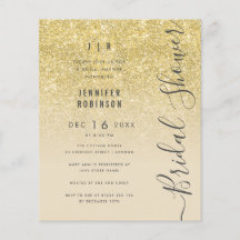 Budget Gold Glitter-Vrijgezellenfeest