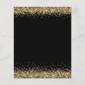 Budget Gold Glitter Vrijgezellenfeest Black Hartel (Achterkant)