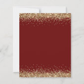 BUDGET Gold Glitter Weddenschap Evening Burgundy (Achterkant)
