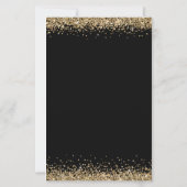 Budget Gold Glitter Wedding Black (Achterkant)