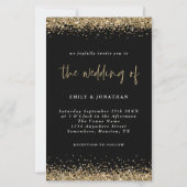 Budget Gold Glitter Wedding Black (Voorkant)
