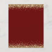 Budget Gold Glitter Wedding Burgundy Bespaar op da (Achterkant)