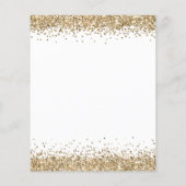 Budget Gold Glitter Wedding Reception Encl (Achterkant)
