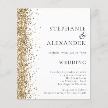 Budget Gold Glitter White QR Code Weddenschap Uitn