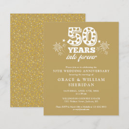 Budget Gold Into Forever 50th Jubileum Invite