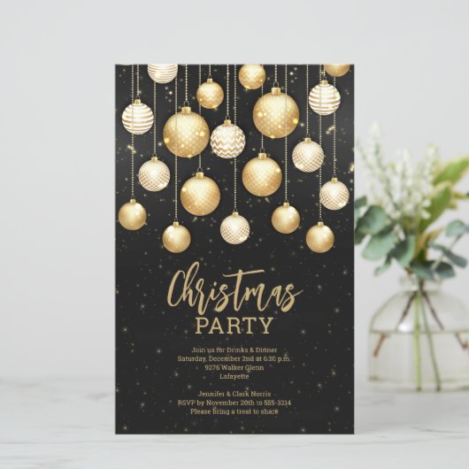 Budget Gold kerstboomversieringen (Staand voorkant)