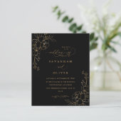 Budget Gold led Floral Black & Gold Wedding (Staand voorkant)