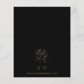 Budget Gold led Floral Black & Gold Wedding (Achterkant)