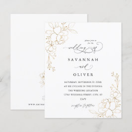 Budget Gold-led Floral Wedding