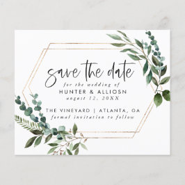 Budget Gold Lijst Floral Save the Date