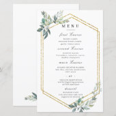 Budget Gold Lijst Flyer Rustic Foliage Wedding (Voorkant / Achterkant)