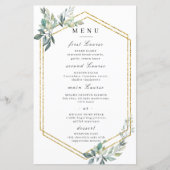 Budget Gold Lijst Flyer Rustic Foliage Wedding (Voorkant)